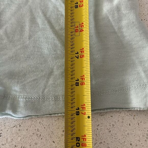 NWOT Free People Back to the Basics Tank Scoop Neck Cotton XS Cropped Seaglass - Picture 10 of 11